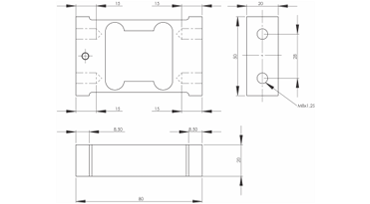 Packing Machine Load Cell - dimensions